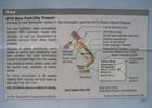 2001 Z-card Mini Mta New York City Subway Map Citibank Locator Bus Ferry Routes 