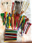 Vintage Lot Of Over 100 Swizzle   Stir Sticks - Airlines  Hotels  Casinos