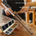 New 3pc M2 Hss Side Grind Bowl Gouge Set 3 8  1 2  5 8  Wood Turning Tools
