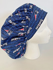 Patriots Print Size Large Medical Bouffant Scrub Cap Surgery Hat