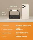 Fulen Motion Sensor Wall Light With Remote Control - 2 Pack  Adjustable
