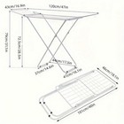 Clothes Drying Rack  Foldable 2-level Laundry Drying Rack  Free-standing-zengc