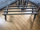 Vtg Stand Coffin Cemetery Gothic Church Horror 1900s Wooden Funeral Home Oddity