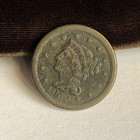 Us Coin 1852 One Cent Copper Coin Braided Hair Large Cent