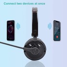 Bluetooth Headset With Microphone  Over-the-head Wireless Stereo Headphones