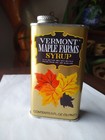 Maple Syrup Can Vermont Maple Farms 1 2 Pint Size Nos 1970s Vintage  Advertising