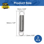 2pcs Tension Springs Stainless Steel  Extended Compressed Spring  Wire Diameter