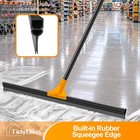 30    Large Floor Squeegee Broom  Heavy Duty Rubber Foam Water Scraper  Epoxy