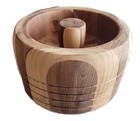 Wood Turned Bowl Segments Multi Shaded In Ovals Serving Nuts candy