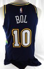 2021-22 Denver Nuggets Bol Bol  10 Game Issued Navy Jersey City Edition Nba 75 P