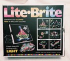 Lite-brite Magic Screen Set 200  Pegs Light Bright Box  open Box 