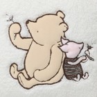 Lambs   Ivy Storytime Pooh Soft Faux Shearling Nursery Throw Pillow - Cream