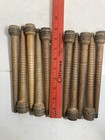 Wood Bobbins Spools Wooden Industrial Style Spindles 8 75  Wooden Quills Lot-10 