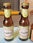 Vintage 1940 s Miniature Beer Bottle Salt Shaker Lot Gunther Acme Hamm Fort Pitt