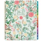 2026-2027 Academic Planner - 9 x11  Floral Pink And Green