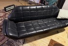 1970s Mid Century Modern Homecrest Gondola Vinyl Sofa Bench Mcm Atomic Age
