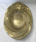 2ct Vintage Metal Dishes Art Nouveau Juventa 12    Antique Brass W  Lady 9 