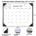 Simplified Desk Calendar 2025-2026 With Desktop Mat  18 Month Large Desk Pad    