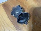 Vintage Cast Iron Wall Match Holder Safe Indian Face Gold Tone Coloring 4  Tall