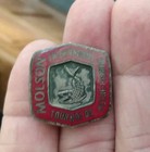 Vintage Sterling 1964 Molson Beer Fishing Tournament Award Pin Badge