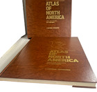 1987 National Geographic Atlas North America Space Age 2nd Printing Slipcase