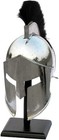 300 Movie Spartan Warrior King Leonidas Helmet Replica Prop W black Plume Helm