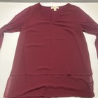 Michael Kors Wine Colored Size Medium Women   s Top