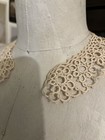 L458    gorgeous Antique 1910s Elaborate Tatted Lace Collar