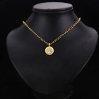 14k Two Tone Gold Saint Michael Medal Pendant   More Sizes