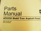 Caterpillar Cat Ap655d Mobil Trac Asphalt Paver Parts Manual Gnz1-up