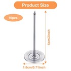 10 Pcs Long Upholstery Nails Tacks 18mm X 50mm  Extra Push Pins Silver 