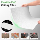 Art3d 24x24 Stucco Printed Drop Ceiling Tiles 2x2ft Decorative Pvc Ceiling