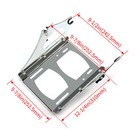 For 09-13 Harley Touring Detachable Trunk Pack Mount Rack Docking Hardware Kit