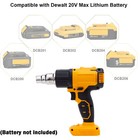 Cordless Heat Gun For Dewalt 20v Battery 360w Fast Heating 4 Nozzles Tool Only