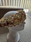 Vtg Hawaiian Tahitian Shell Head Band Jewlery Ceremonial Wedding Crown Handmade 