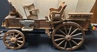 Vintage Handcrafted Wooden Covered Wagon Conestoga Pioneer Western Cabin Decor 