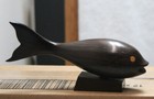 Vintage Mini Hand Carved Ironwood Whale Mexican Folk Art Beautiful
