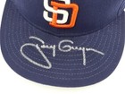 Tony Gwynn Autographed Signed Blue Fleer New Era Hat Padres Beckett Qr  bs30299