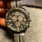 Citizen R Eco-drive Chronograph Black Dial Men s Watch At2447-01e Watch Only