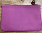 Ipsy Makeup Bag With Glitter Bling Pink Green Zipper Top Cosmetic Pouch Euc