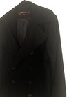 Alpine Swiss Mens Wool Blend Pea Coat Jacket Double Breasted 6  Lapel Size L