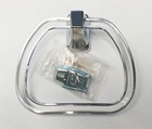 Taymor 01-303 Lucite Towel Ring   Polished Chrome Hanger