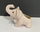 Vtg Elephant Ceramic Planters W trunk Up   Three  3  In Terrific Shape  