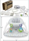 Fisher-price Ggd48 Sit-me-up Floor Seat - Grey green blue