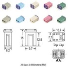 Micro Cartridge Fuses Kit For Automotive Repair Mixed 15a To 25a 20 Pack Pc