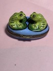 Limoges Porcelain Hand Painted Two Frogs France