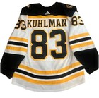 Karson Kuhlman 2018-19 Game Worn Used Boston Bruins Hockey Jersey - Meigray Loa