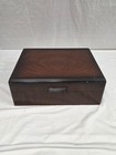 Vintage Art Deco 2-tier Wood Tarnish-proof Silverware Flatware Storage Chest Box