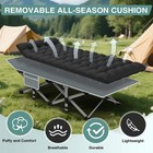  Camping Cot For Adults  Heavy-duty Portable Cot Bed With Mattress  Foldable P  