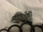 14 Curtain Rings W  Clips Black Metal Decoratice Drapery Rings 1 25 